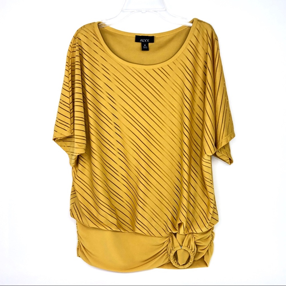 Alyx Golden yellow short sleeve shirt size medium